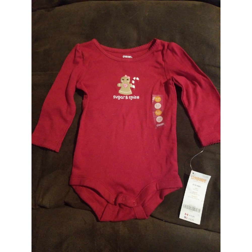 Gymboree cozy owl sugar spice Christmas‎ bodysuit 12 mo nwt